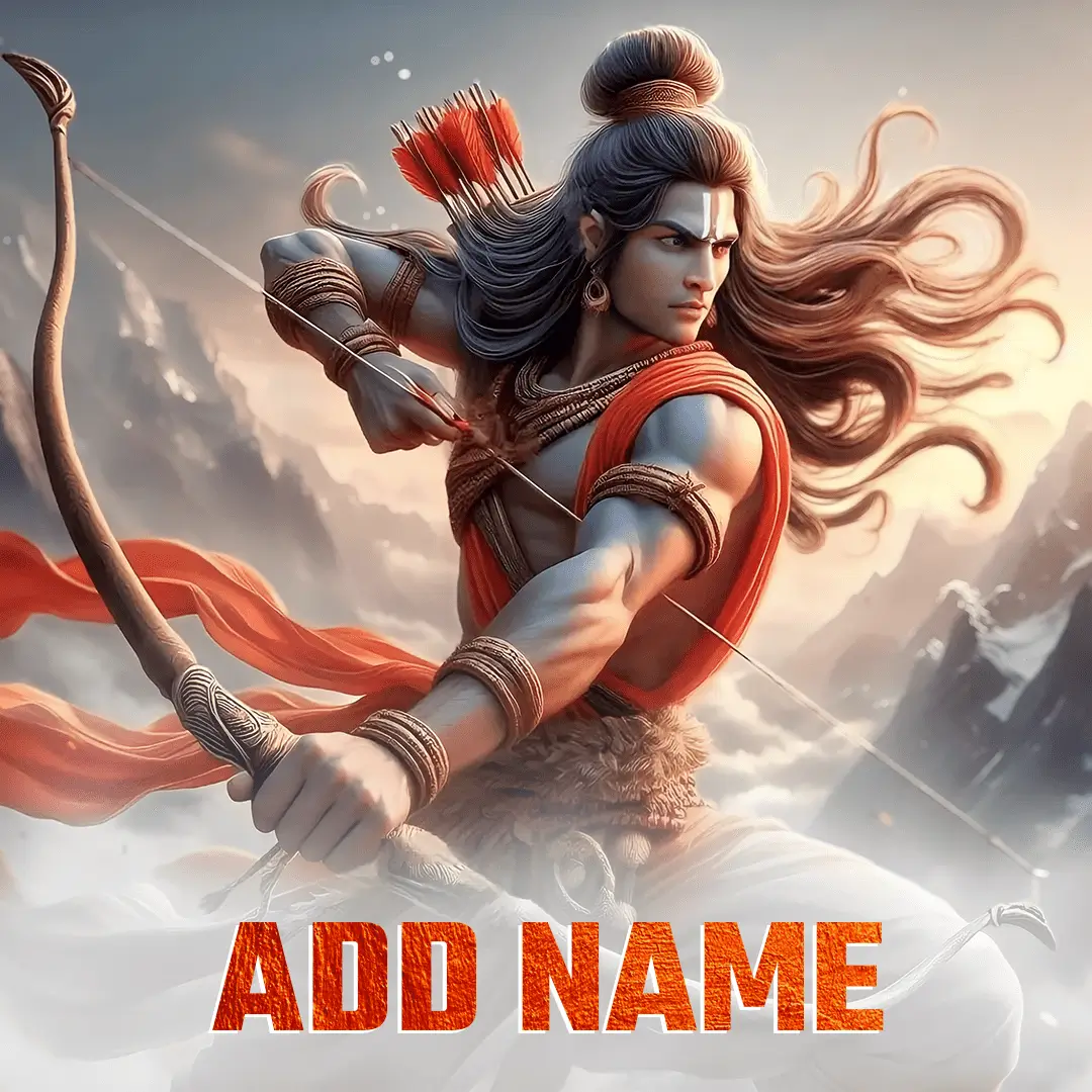 Create Your Shree Ram Profile Picture: Model 10 HD Image Generator with Your Custom Name
