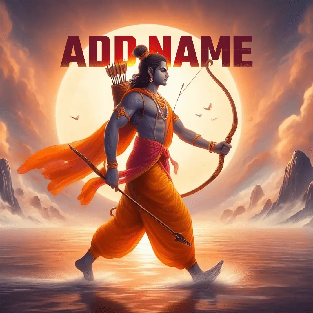 Create Your Shree Ram Profile Picture: Model 11 HD Image Generator with Your Custom Name