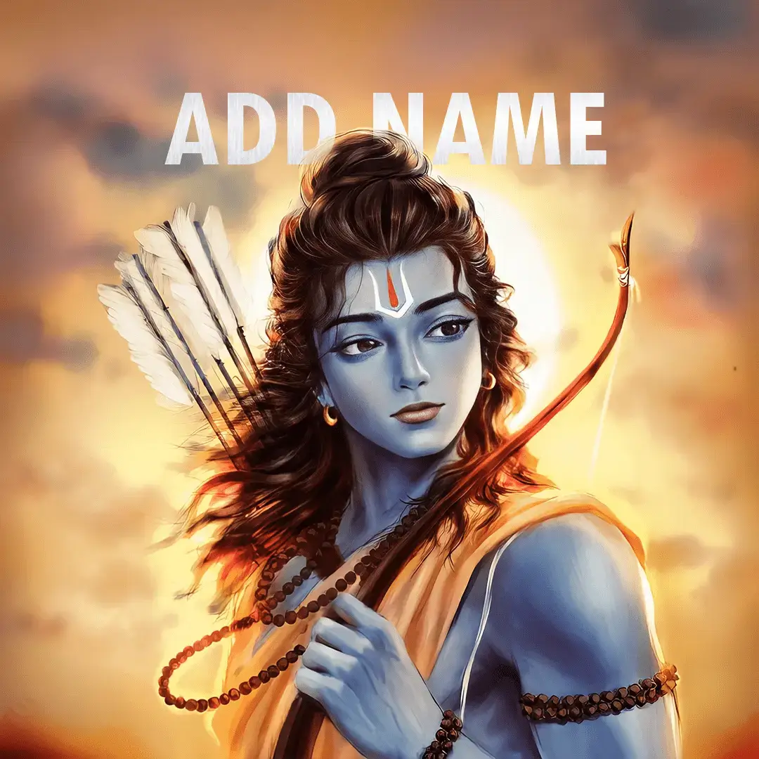 Create Your Shree Ram Profile Picture: Model 7 HD Image Generator with Your Custom Name