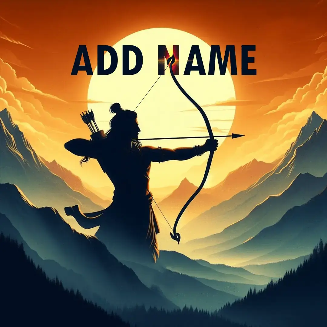 Create Your Shree Ram Profile Picture: Model 8 HD Image Generator with Your Custom Name